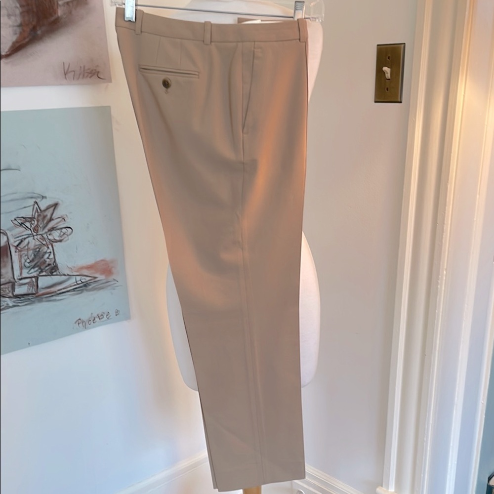 J.Crew Italian Crepe Wool Tan Khaki Pants, Size 4